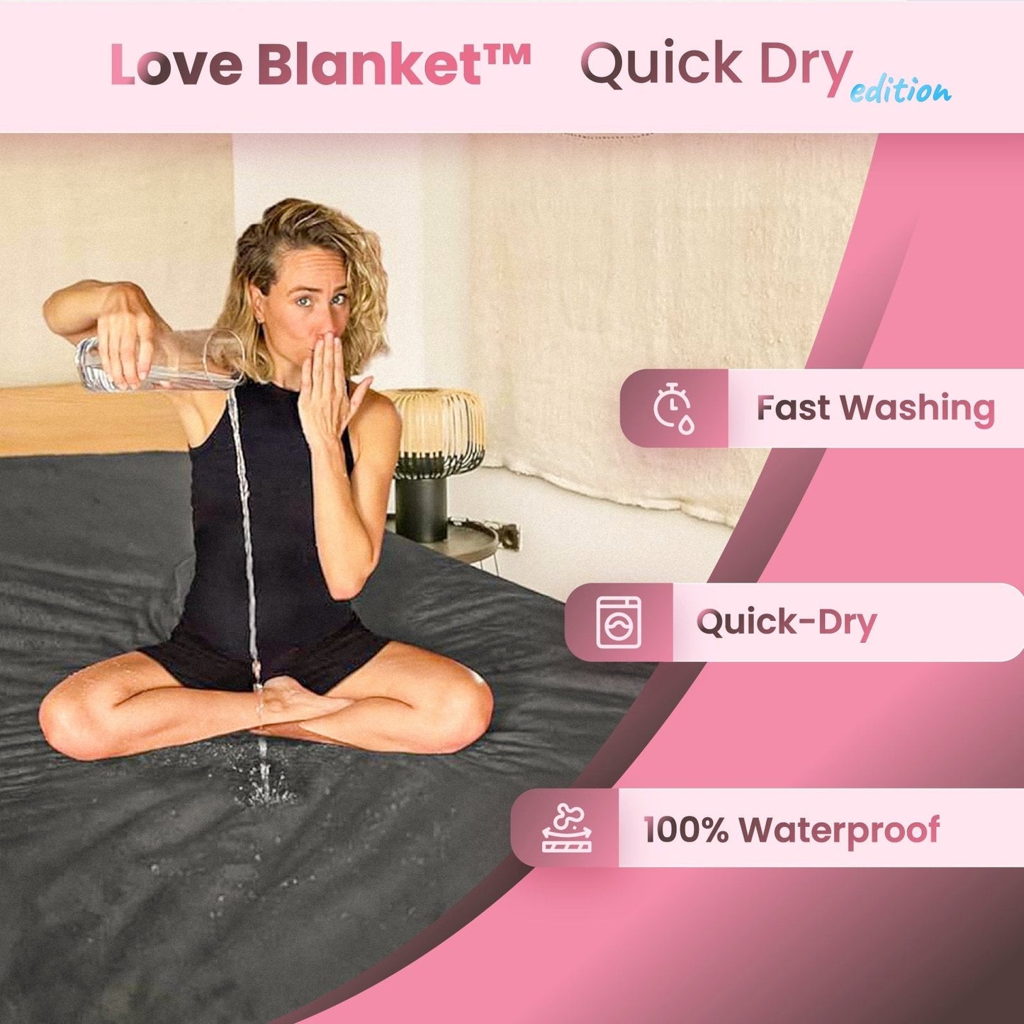 Loveblanket™ - The Waterproof Cuddle Blanket BW - Loveblanket